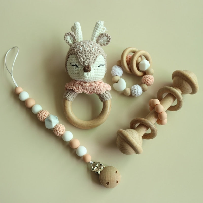 Wooden Animal Newborn Set