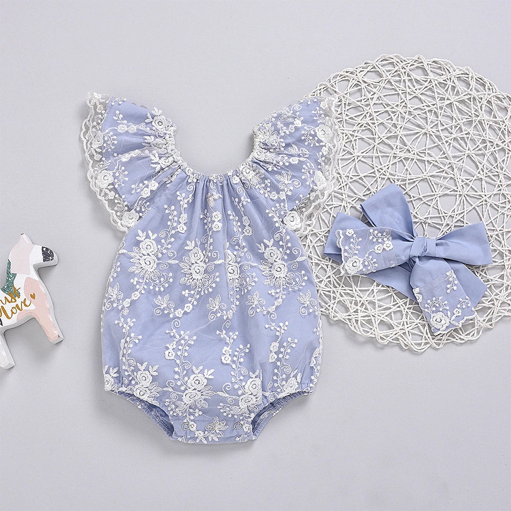 Lace Baby Romper