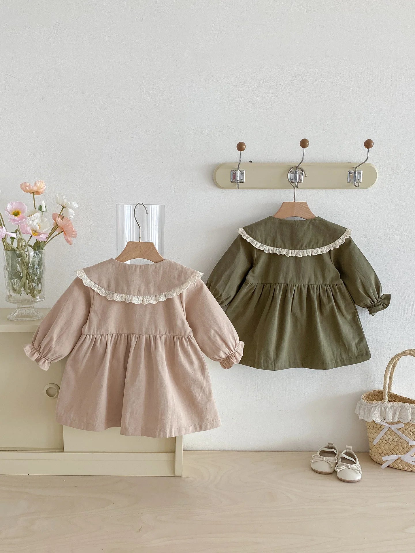 Bow Lace Collar Dress
