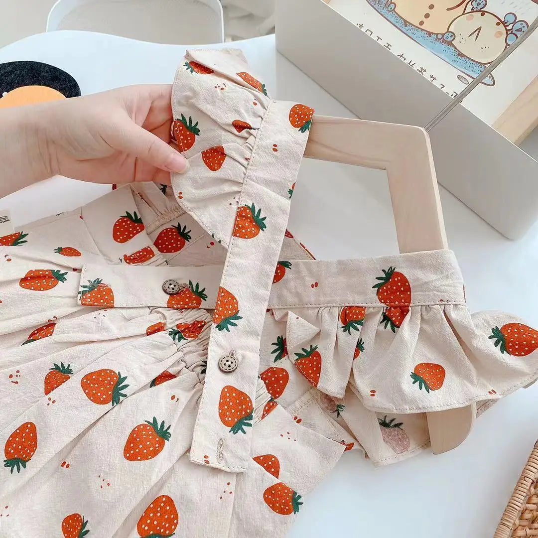 Vintage Summer Strawbs Romper