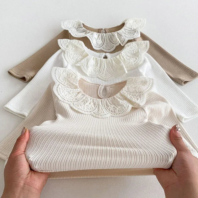 Frilled Lace Collar Top