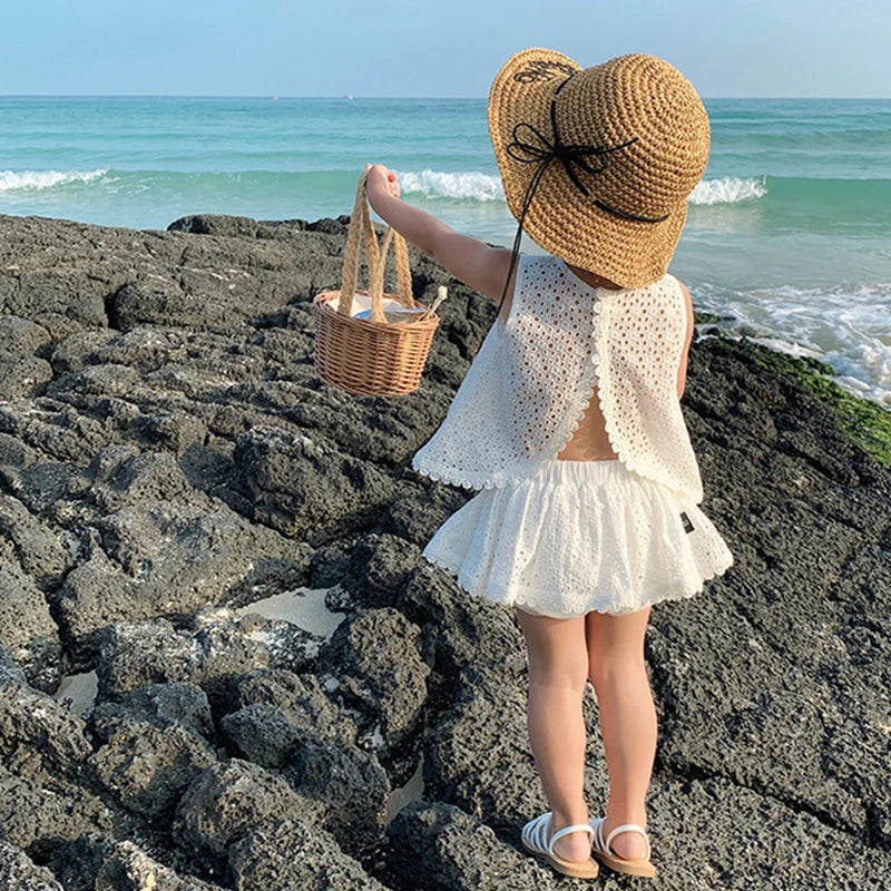 Open-Back Summer Top and Skort Set