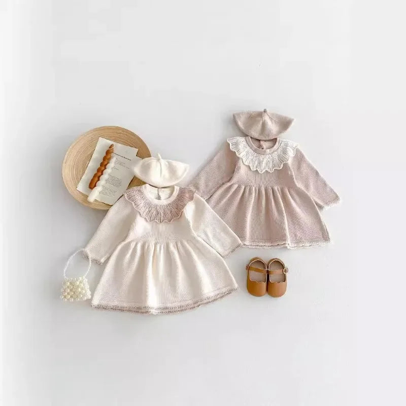 Knitted Pretty Collar Dress