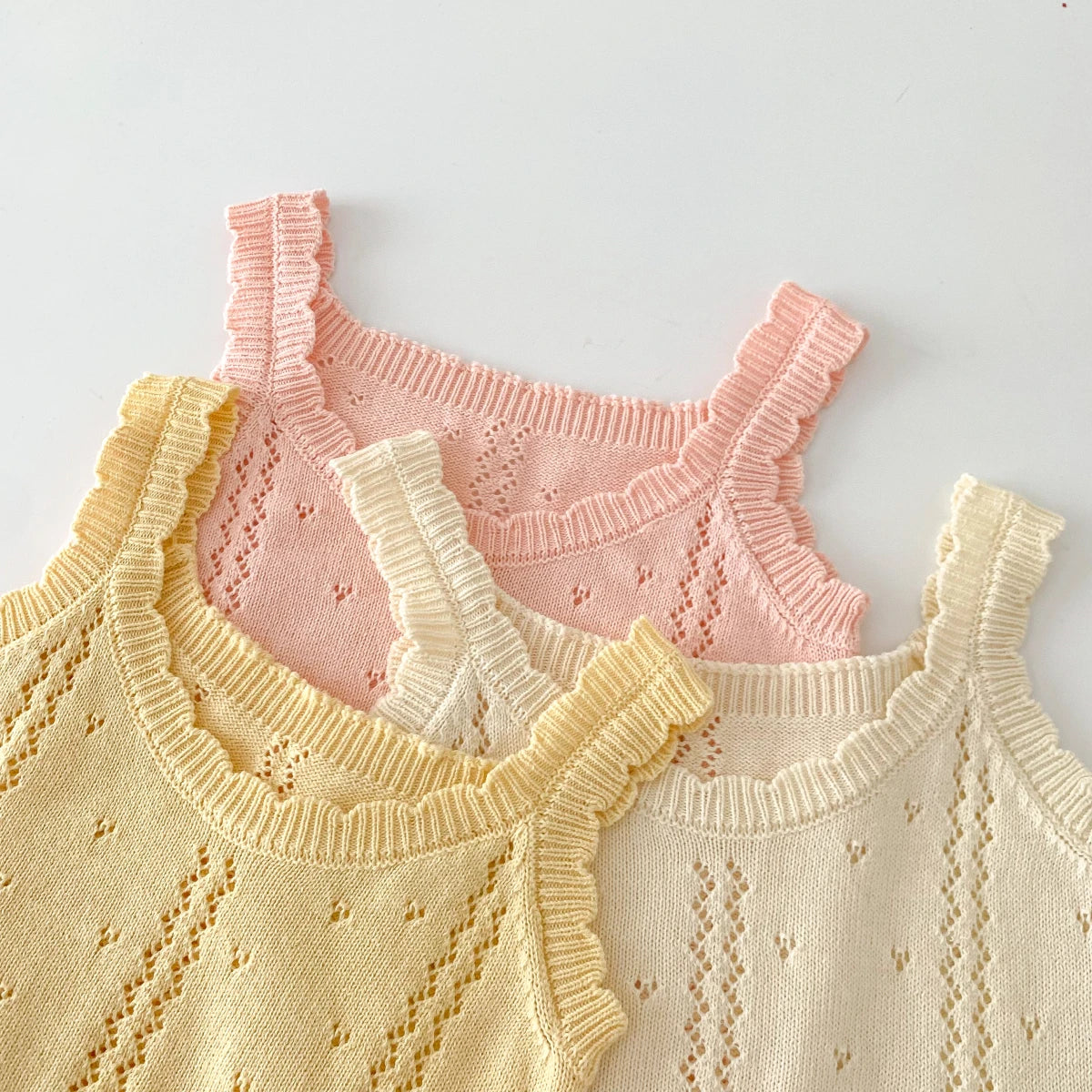 Knitted Summer Top and Shorts set