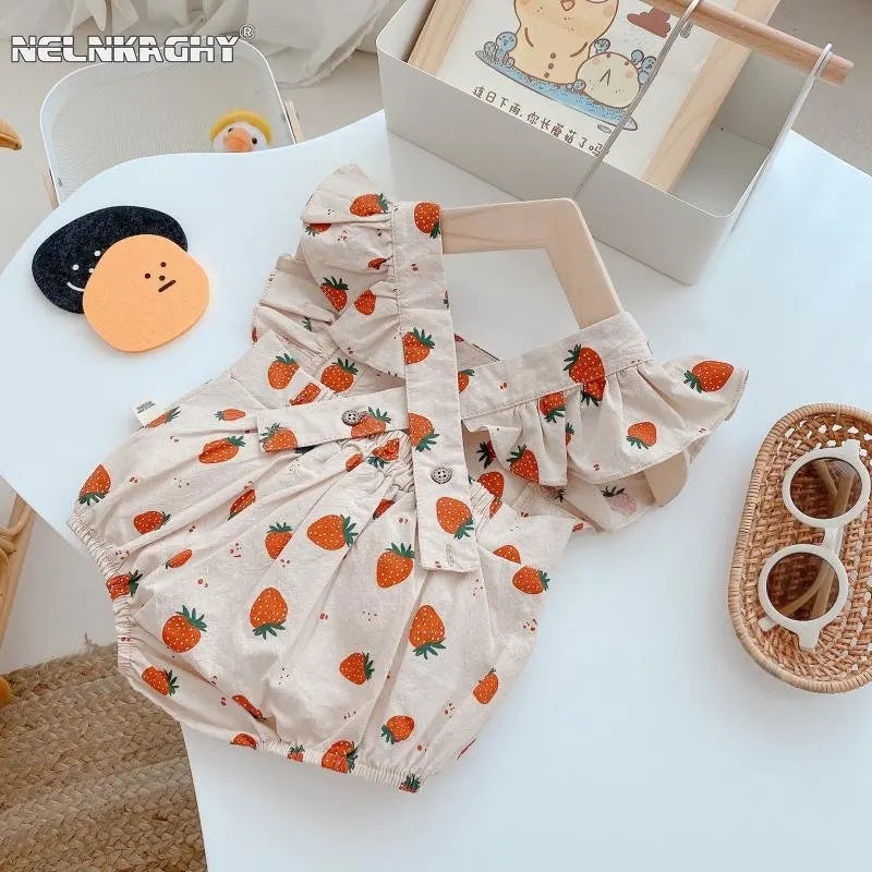 Vintage Summer Strawbs Romper