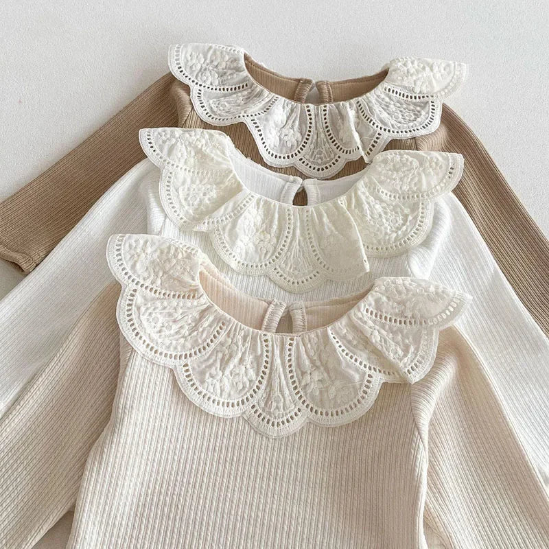 Frilled Lace Collar Top