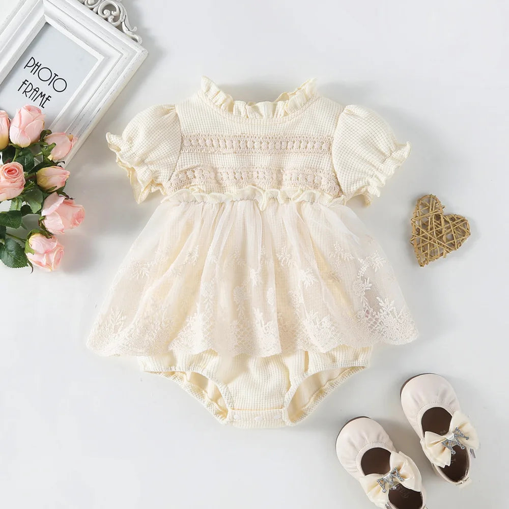 Lace Tutu Romper Dress
