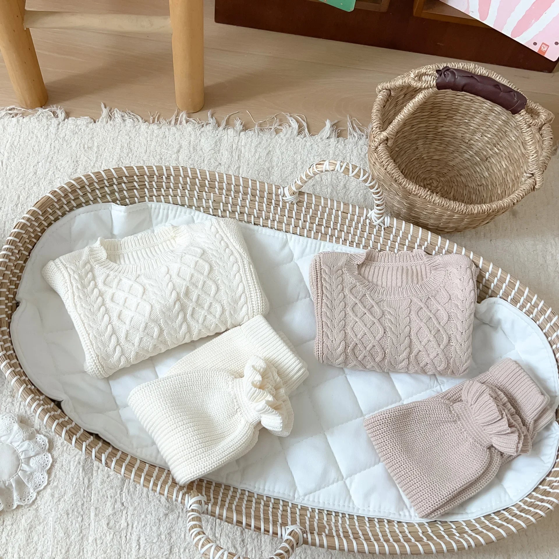 Ruffle Knitted Jumper and Trouser Set