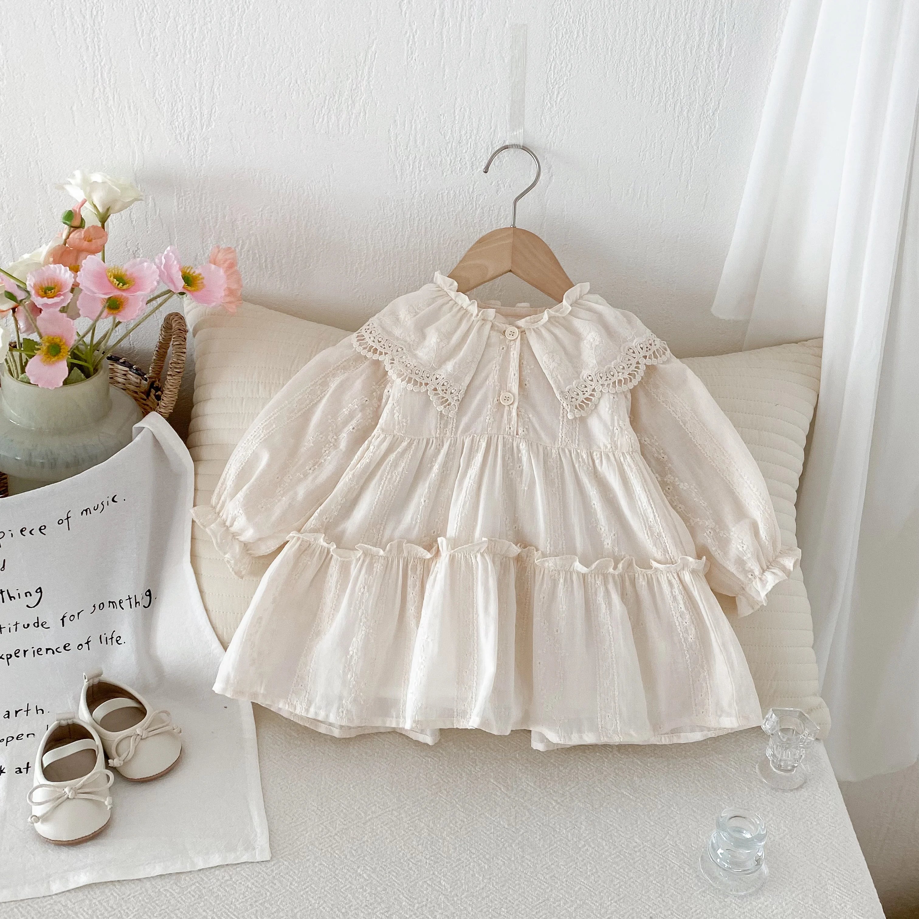 Pretty Lace Collar Dress
