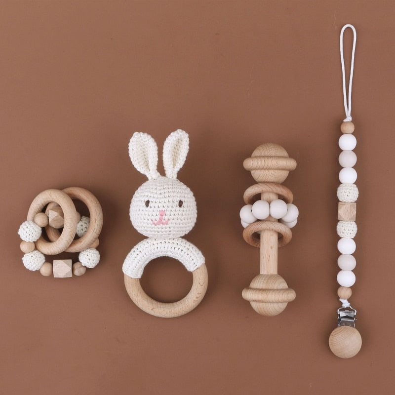 Wooden Animal Newborn Set