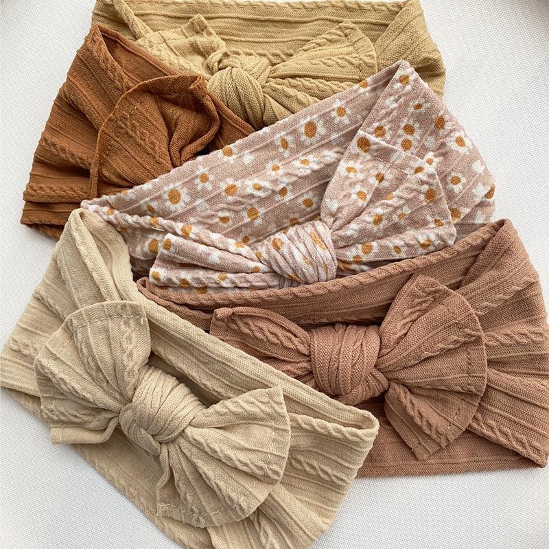 Baby Bow Knit Headbands - Belle Baby