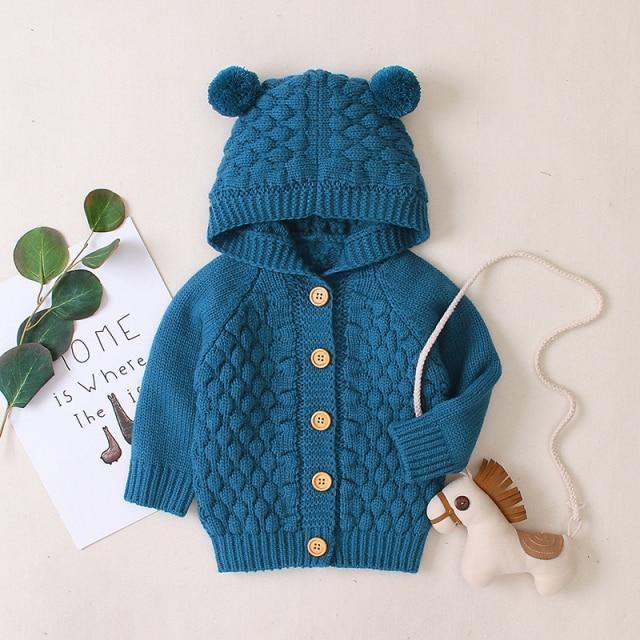 Baby Knitted & Hooded Cardigan - Belle Baby