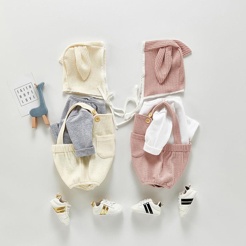 Bunny Bonnet Overall Set - Belle Baby