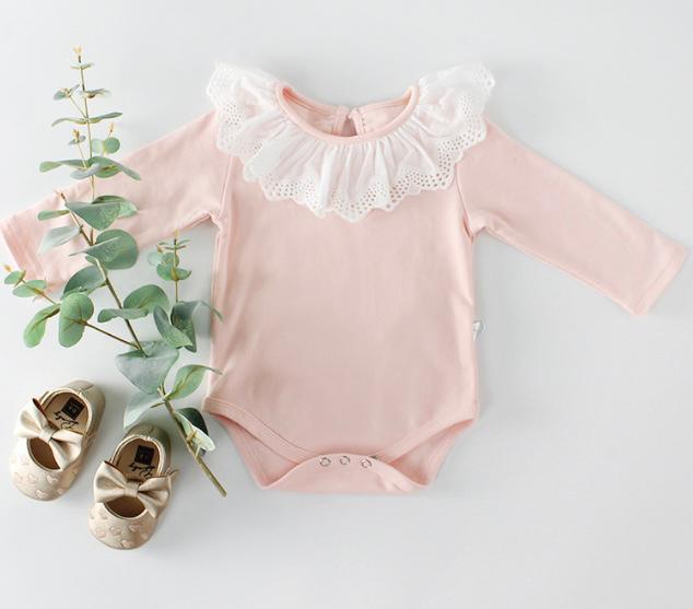 Classic Frilled Collar Romper - Belle Baby