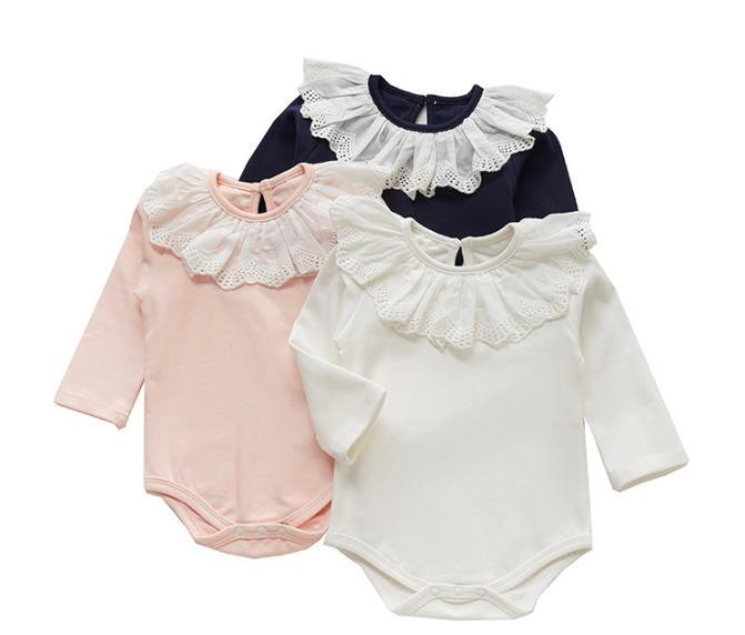 Classic Frilled Collar Romper - Belle Baby