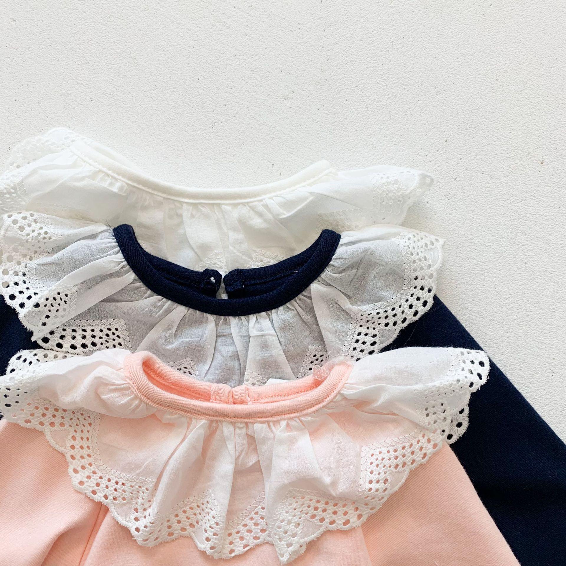 Classic Frilled Collar Romper - Belle Baby
