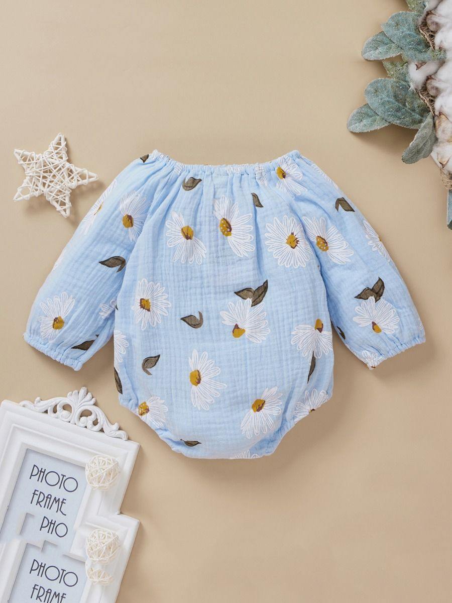 Daisy Blue Bodysuit - Belle Baby
