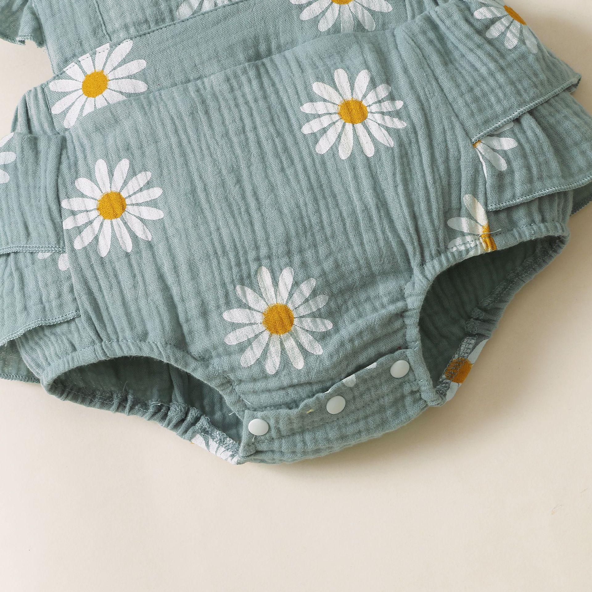 Daisy Ruffle Romper & Headband - Belle Baby