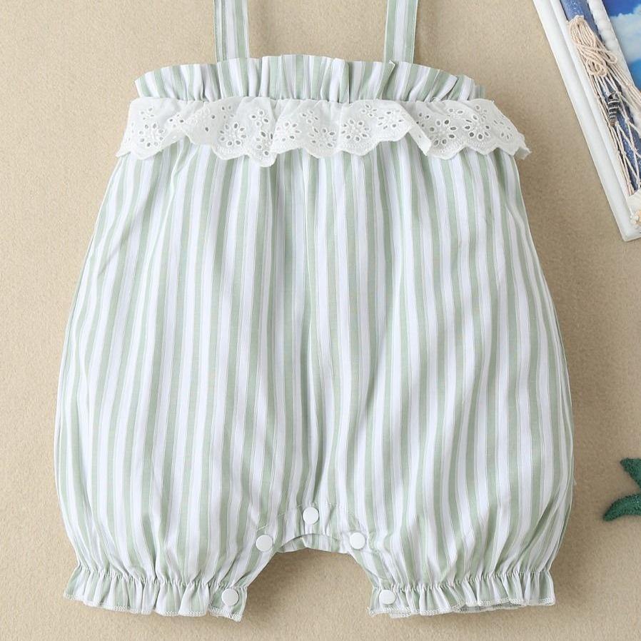 Elegant Stripped Romper - Belle Baby