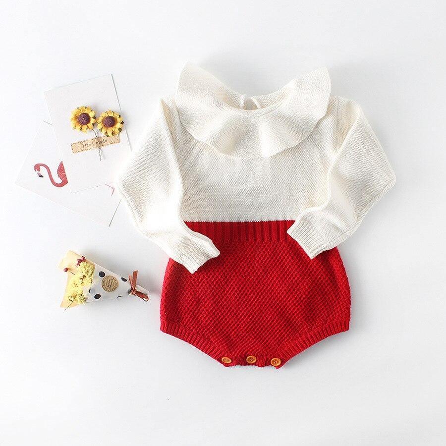 Flared Collar Romper - Belle Baby
