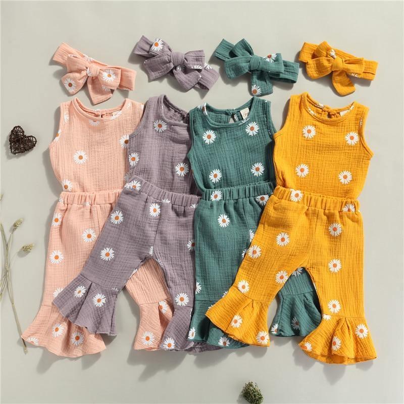Flared Disco Daisy Set - Belle Baby