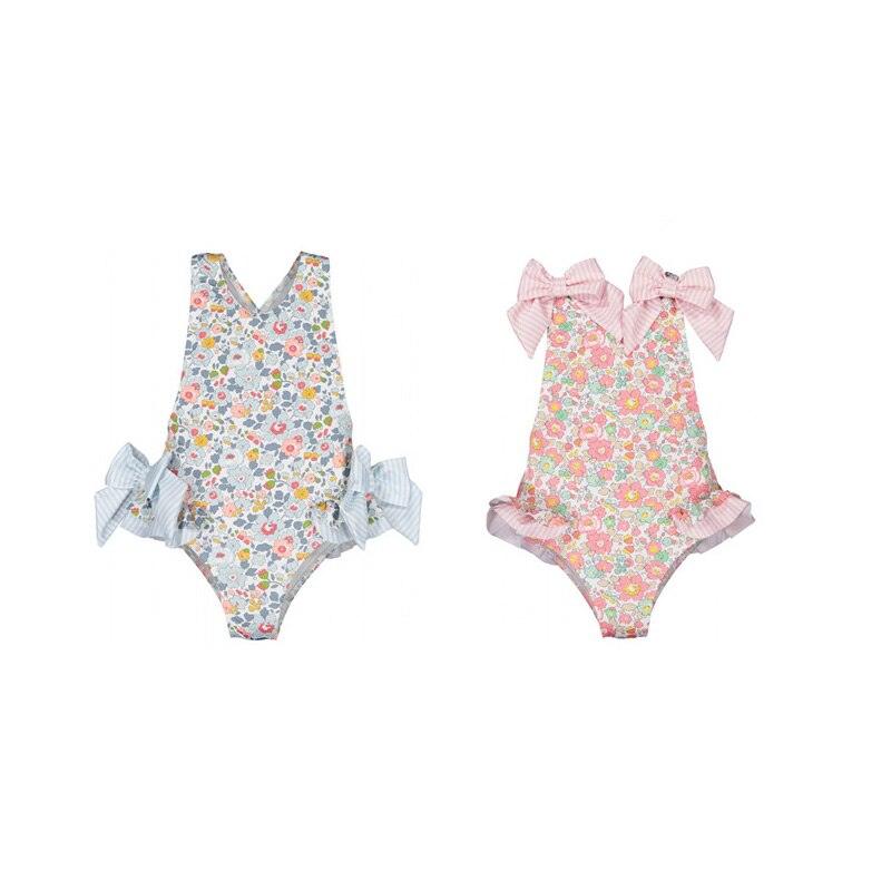 Floral Bow Swimsuit - Belle Baby