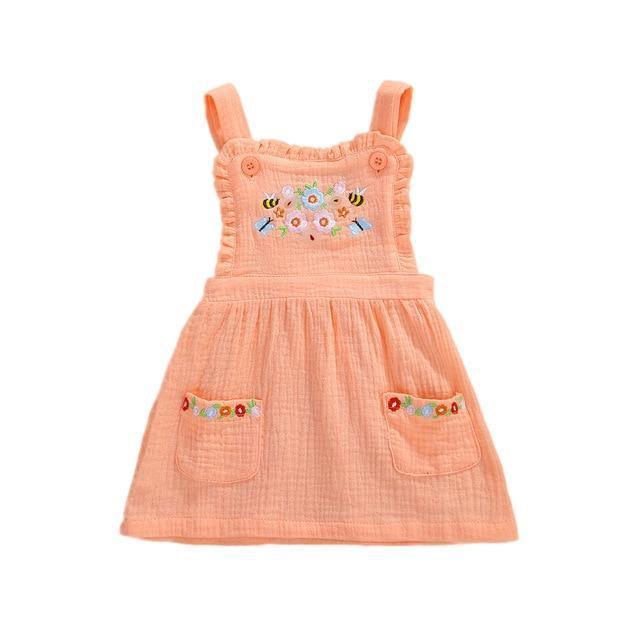 Floral Overall Dress - Belle Baby