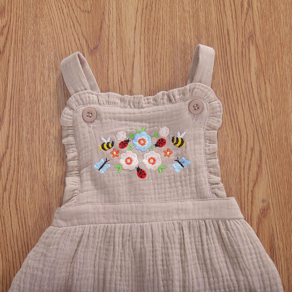 Floral Overall Dress - Belle Baby