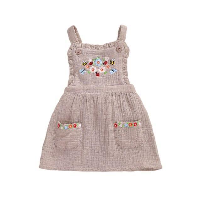 Floral Overall Dress - Belle Baby