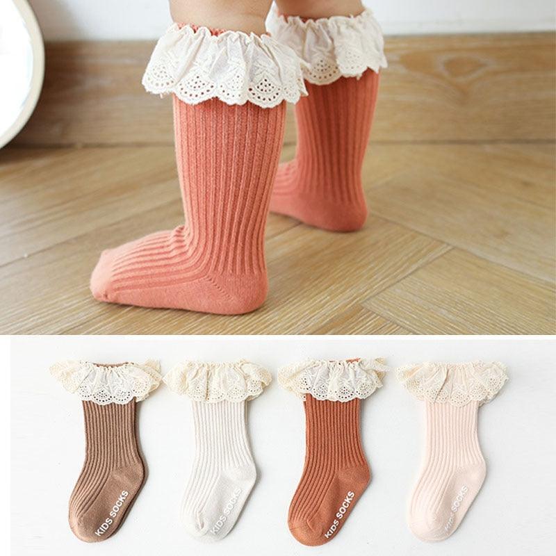 Frilled Lace Socks (two pairs) - Belle Baby
