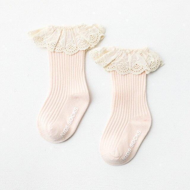 Frilled Lace Socks (two pairs) - Belle Baby