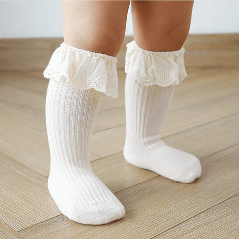 Frilled Lace Socks (two pairs) - Belle Baby