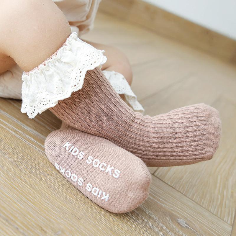 Frilled Lace Socks (two pairs) - Belle Baby