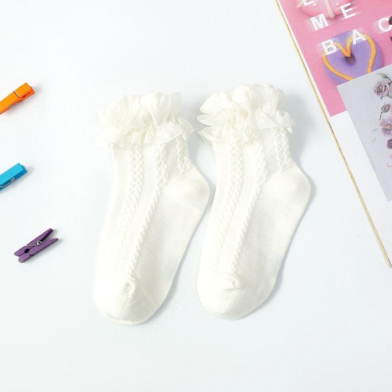 Frilly Tutu Socks (two pairs) - Belle Baby
