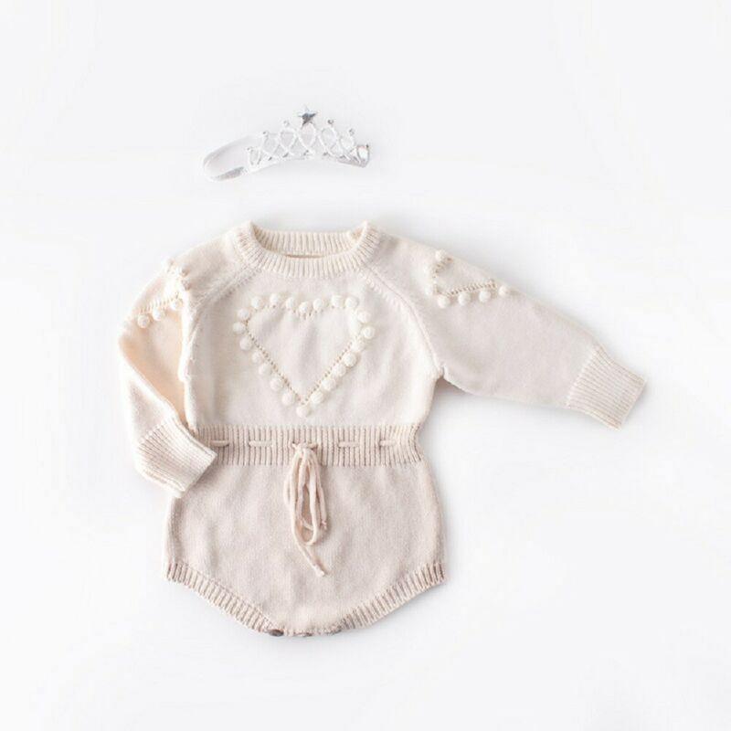 Heart Pom Pom Romper - Belle Baby