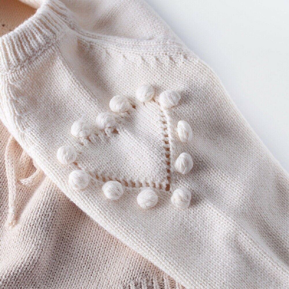 Heart Pom Pom Romper - Belle Baby