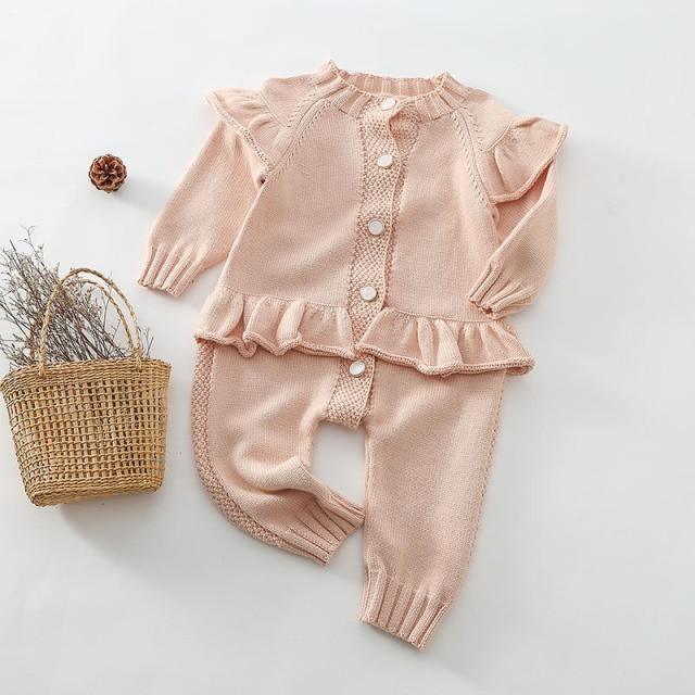 Knitted Flared Jumpsuit - Belle Baby