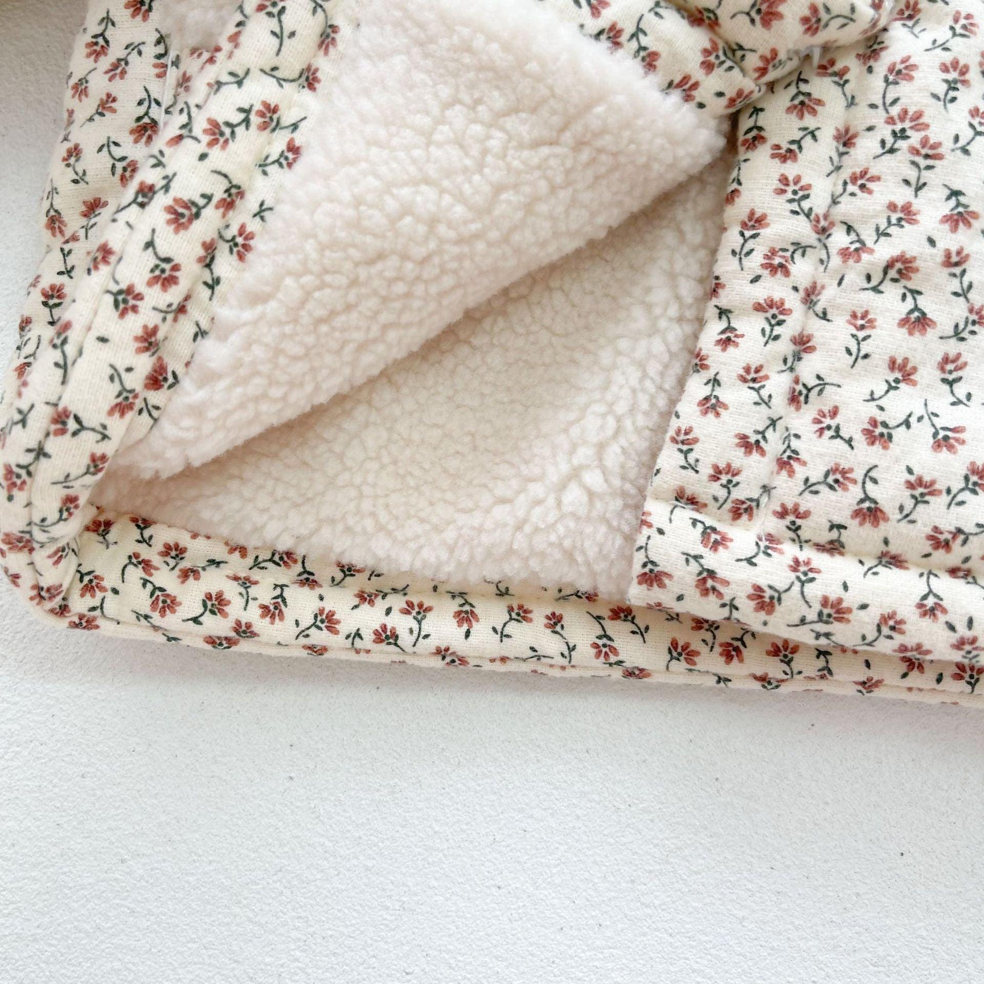 Lace Collar Floral Coat - Belle Baby