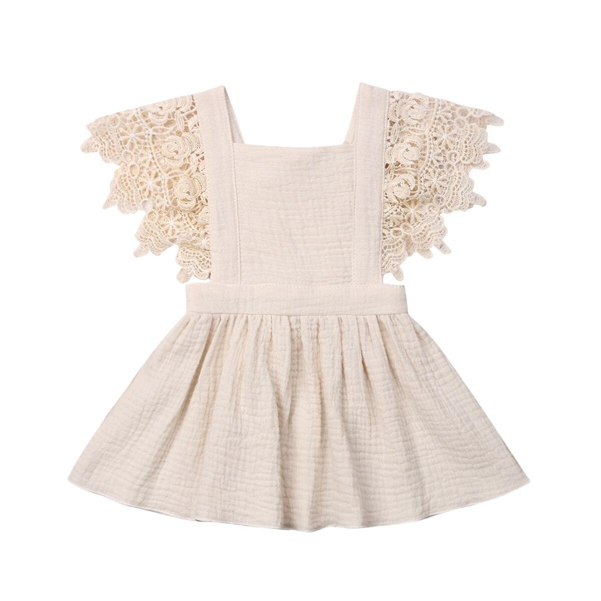Lace Petal Backless Dress - Belle Baby