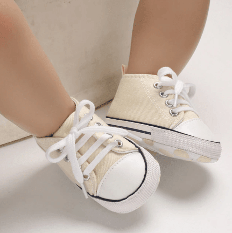 Lace Up Star Baby Shoes - Belle Baby