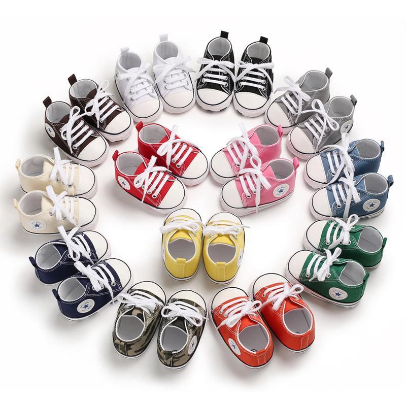 Lace Up Star Baby Shoes - Belle Baby