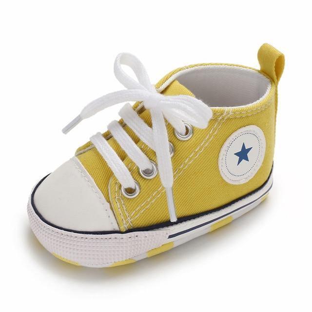 Lace Up Star Baby Shoes - Belle Baby