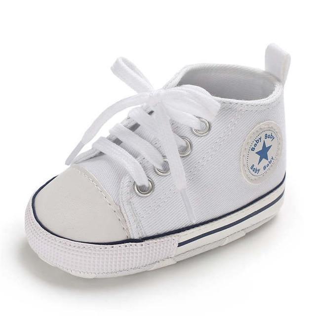 Lace Up Star Baby Shoes - Belle Baby