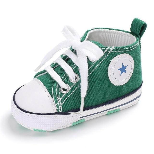 Lace Up Star Baby Shoes - Belle Baby