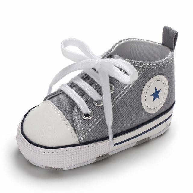 Lace Up Star Baby Shoes - Belle Baby