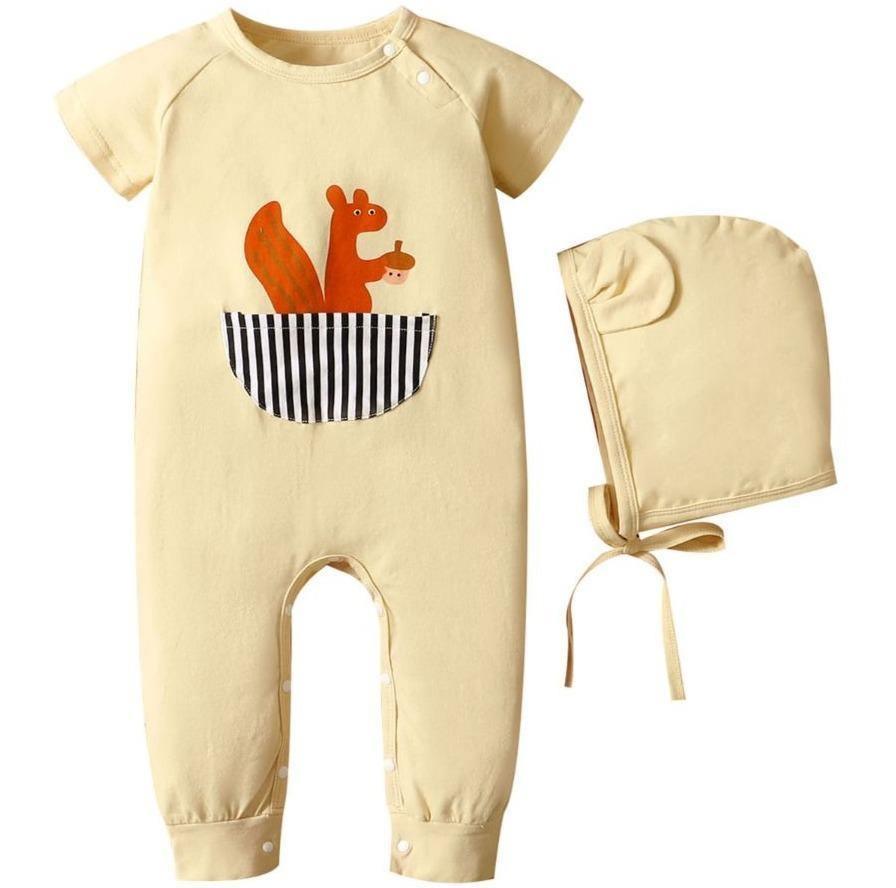 Peekaboo Pouch Sleepsuit Set - Belle Baby