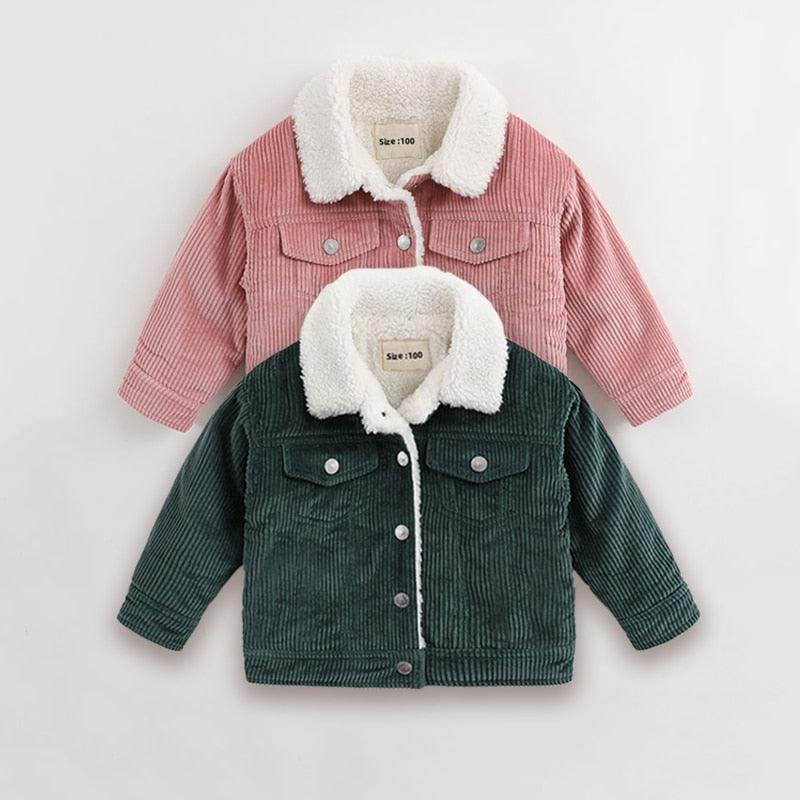 Retro Corduroy Collar Coat - Belle Baby