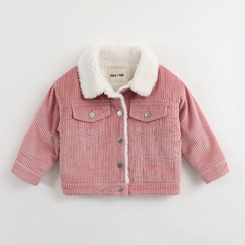 Retro Corduroy Collar Coat - Belle Baby
