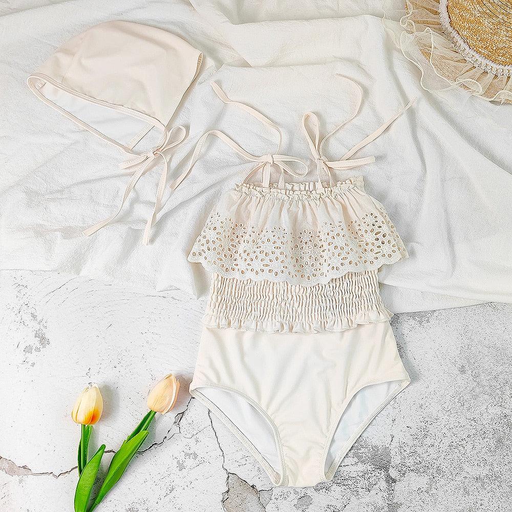 Ruffle Floral Swimsuit - Belle Baby