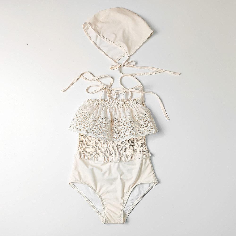 Ruffle Floral Swimsuit - Belle Baby